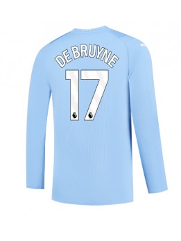 Billige Manchester City Kevin De Bruyne #17 Hjemmedrakt 2023-24 Langermet